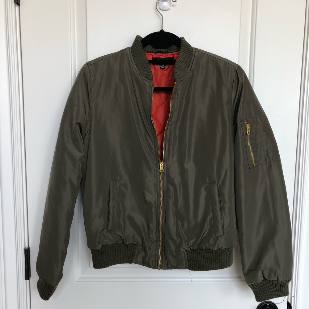Army Green Bomber Jacket